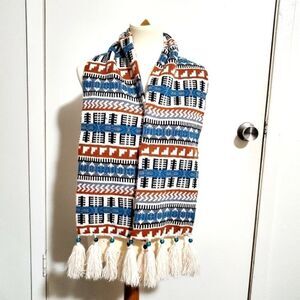 Tribal/Boho Print Winter Scarf
